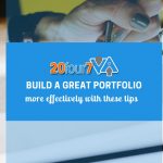 Great tips for building your graphic design portfolio.